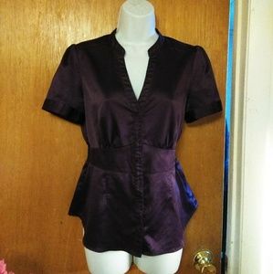 H & M eggplant blouse